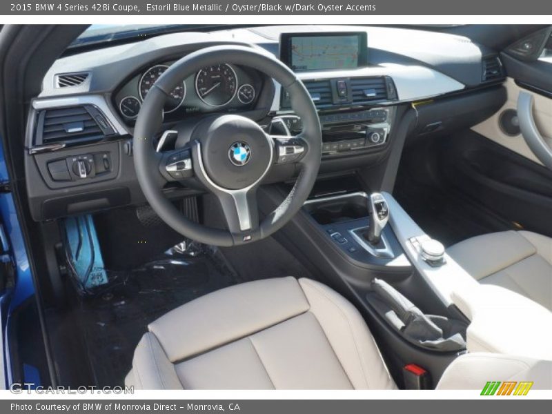 Estoril Blue Metallic / Oyster/Black w/Dark Oyster Accents 2015 BMW 4 Series 428i Coupe