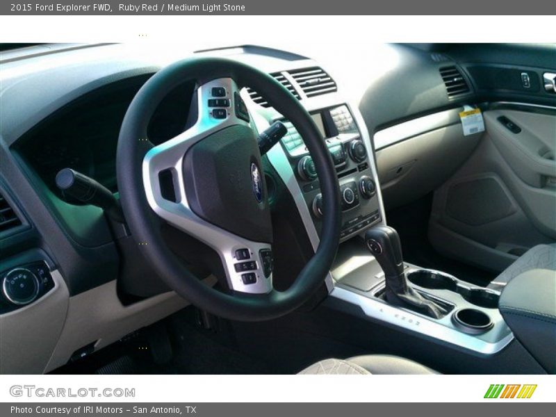 Ruby Red / Medium Light Stone 2015 Ford Explorer FWD