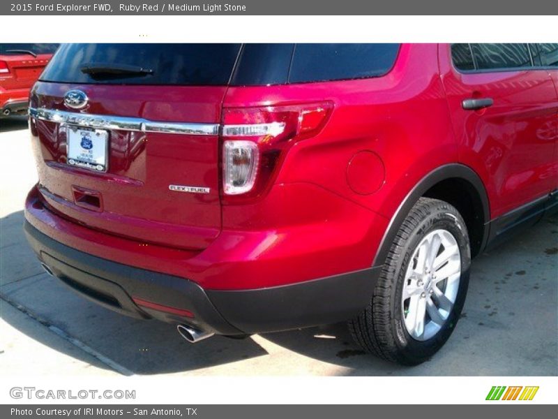 Ruby Red / Medium Light Stone 2015 Ford Explorer FWD