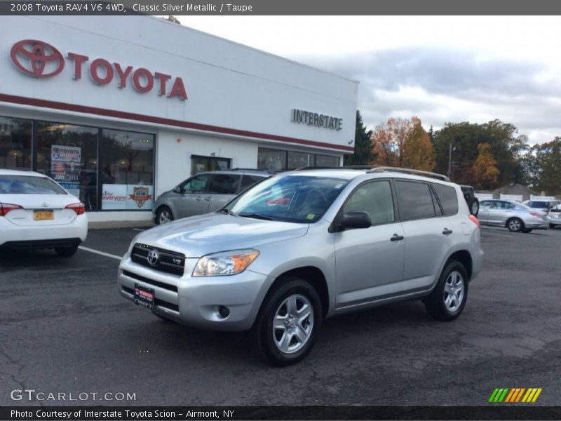 Classic Silver Metallic / Taupe 2008 Toyota RAV4 V6 4WD