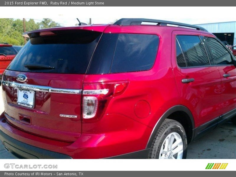 Ruby Red / Medium Light Stone 2015 Ford Explorer FWD