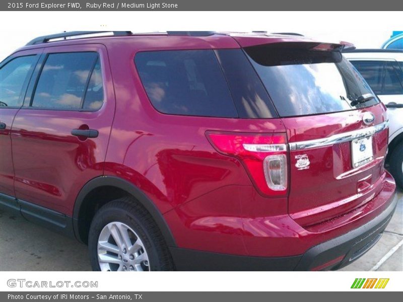 Ruby Red / Medium Light Stone 2015 Ford Explorer FWD