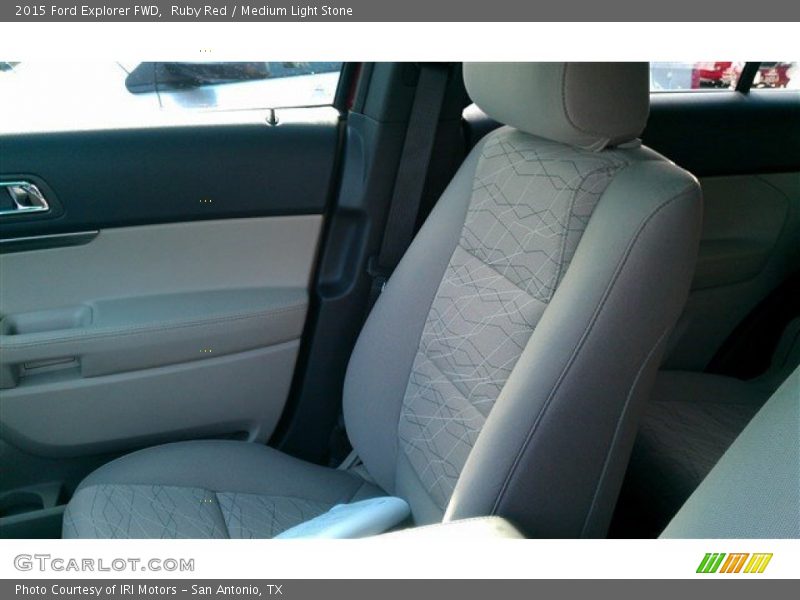 Ruby Red / Medium Light Stone 2015 Ford Explorer FWD
