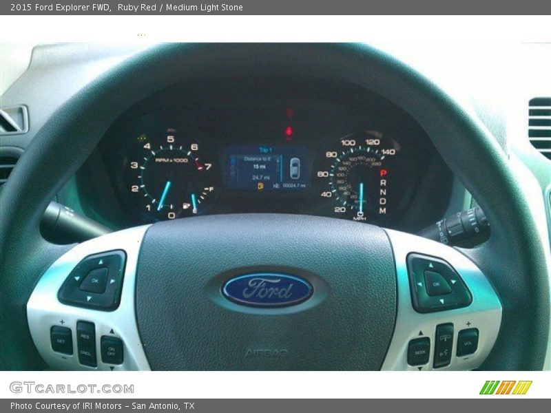 Ruby Red / Medium Light Stone 2015 Ford Explorer FWD