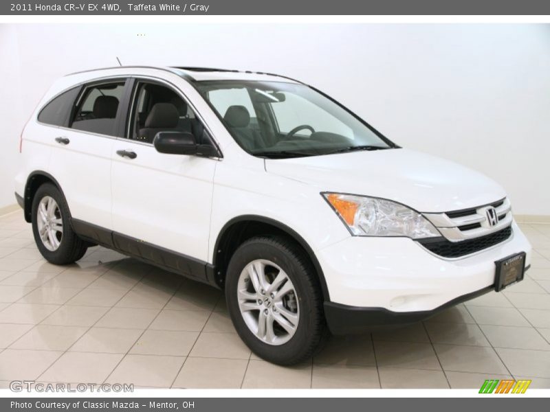 Taffeta White / Gray 2011 Honda CR-V EX 4WD