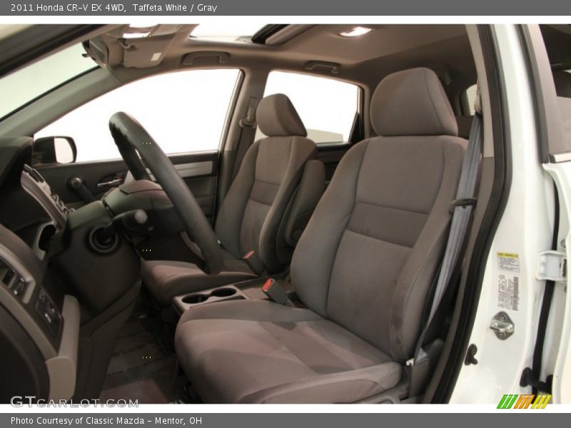 Taffeta White / Gray 2011 Honda CR-V EX 4WD