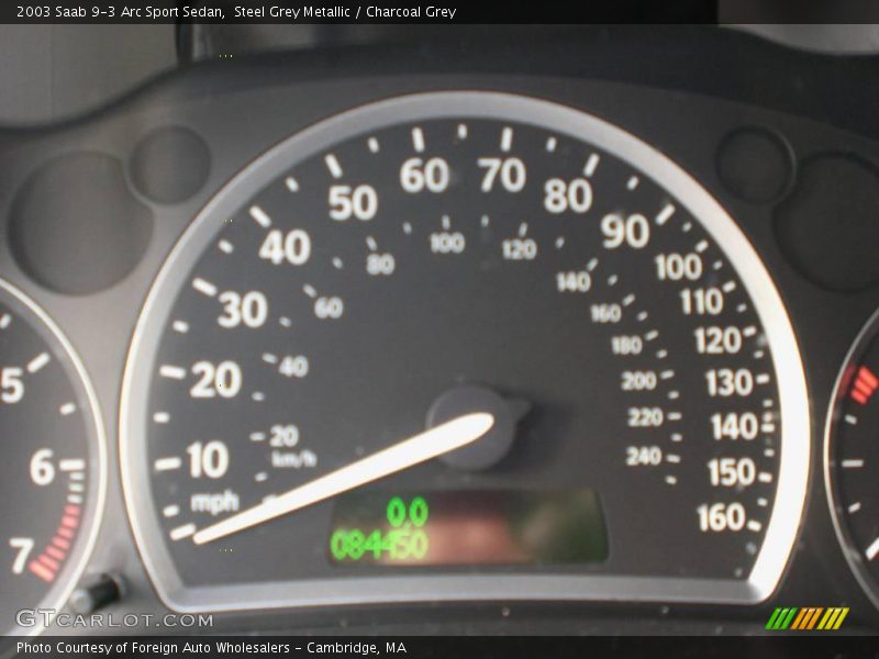 Steel Grey Metallic / Charcoal Grey 2003 Saab 9-3 Arc Sport Sedan