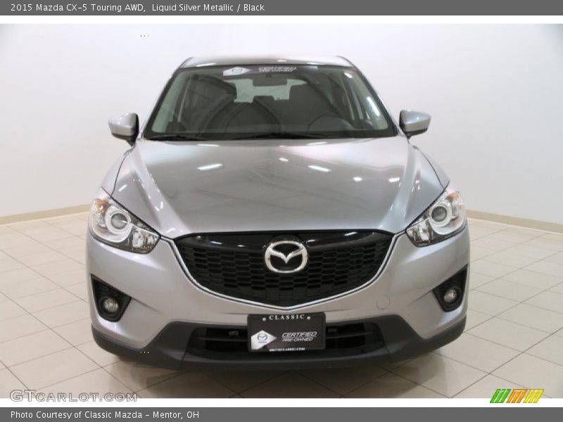 Liquid Silver Metallic / Black 2015 Mazda CX-5 Touring AWD
