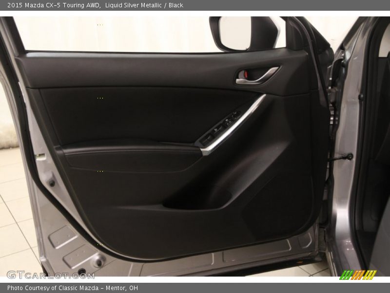 Liquid Silver Metallic / Black 2015 Mazda CX-5 Touring AWD