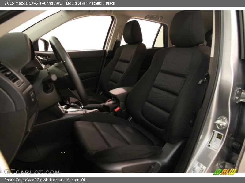 Liquid Silver Metallic / Black 2015 Mazda CX-5 Touring AWD