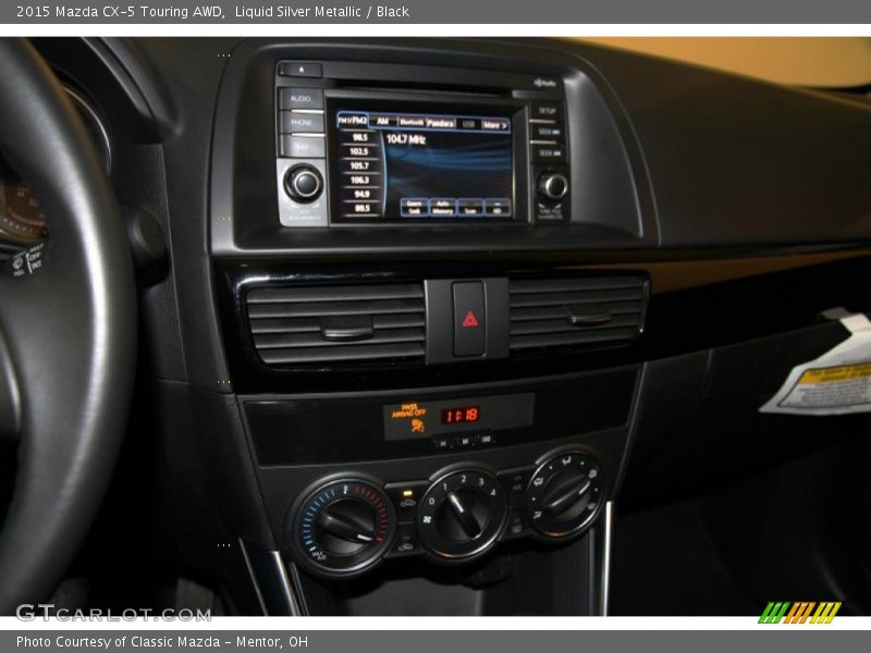 Liquid Silver Metallic / Black 2015 Mazda CX-5 Touring AWD