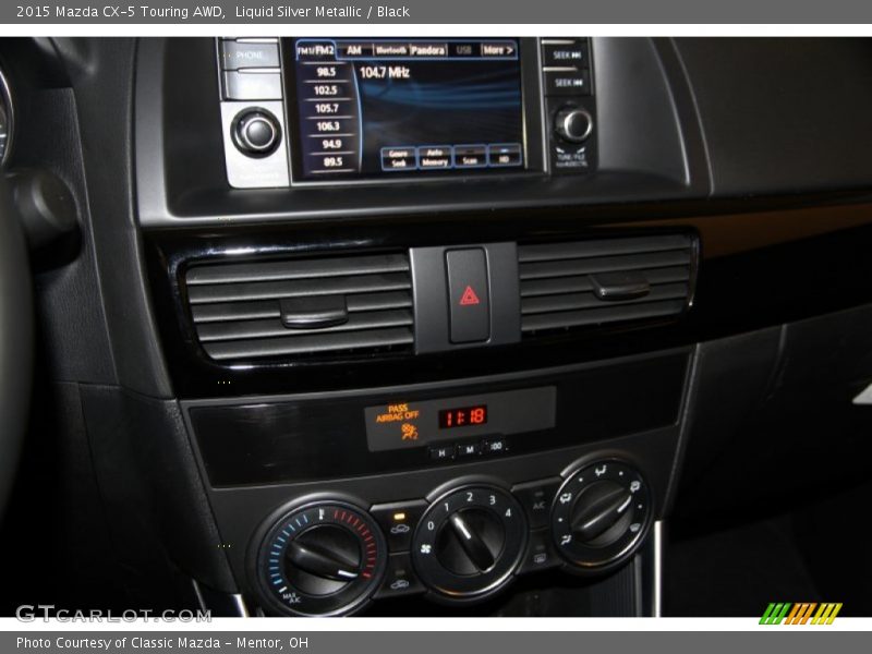 Liquid Silver Metallic / Black 2015 Mazda CX-5 Touring AWD