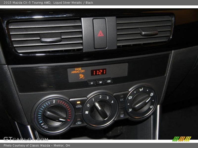 Liquid Silver Metallic / Black 2015 Mazda CX-5 Touring AWD