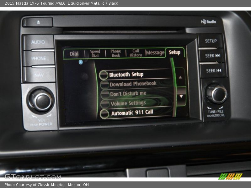 Liquid Silver Metallic / Black 2015 Mazda CX-5 Touring AWD