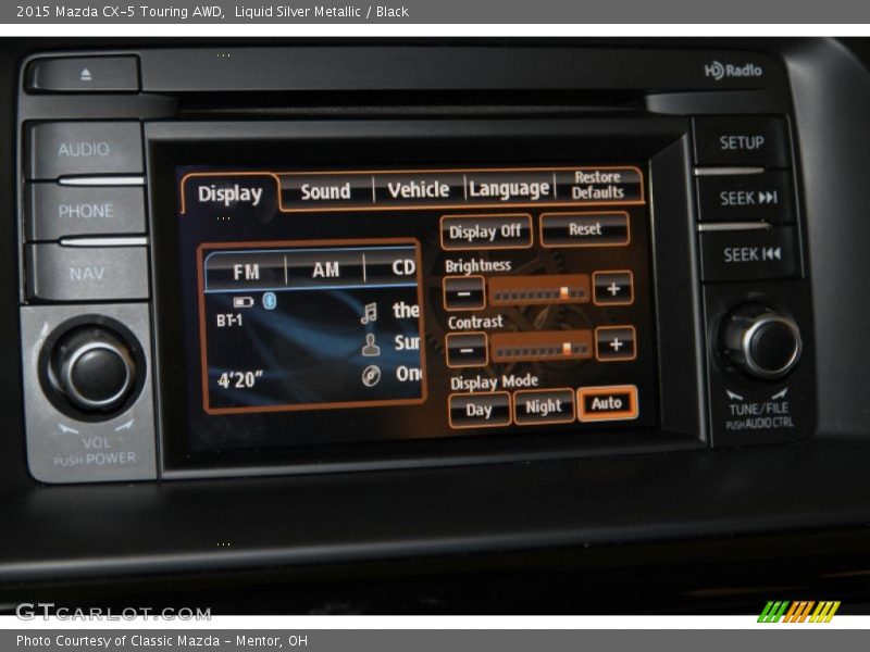 Liquid Silver Metallic / Black 2015 Mazda CX-5 Touring AWD