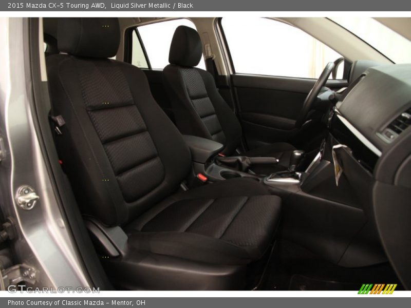 Liquid Silver Metallic / Black 2015 Mazda CX-5 Touring AWD