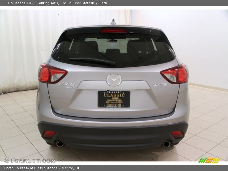 Liquid Silver Metallic / Black 2015 Mazda CX-5 Touring AWD