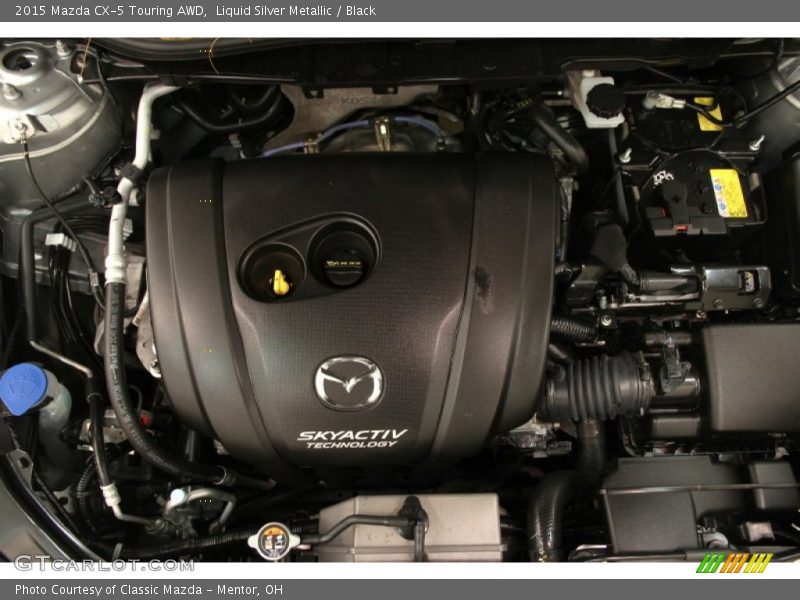 Liquid Silver Metallic / Black 2015 Mazda CX-5 Touring AWD