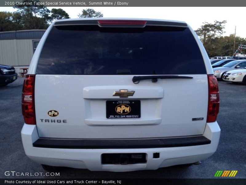 Summit White / Ebony 2010 Chevrolet Tahoe Special Service Vehicle