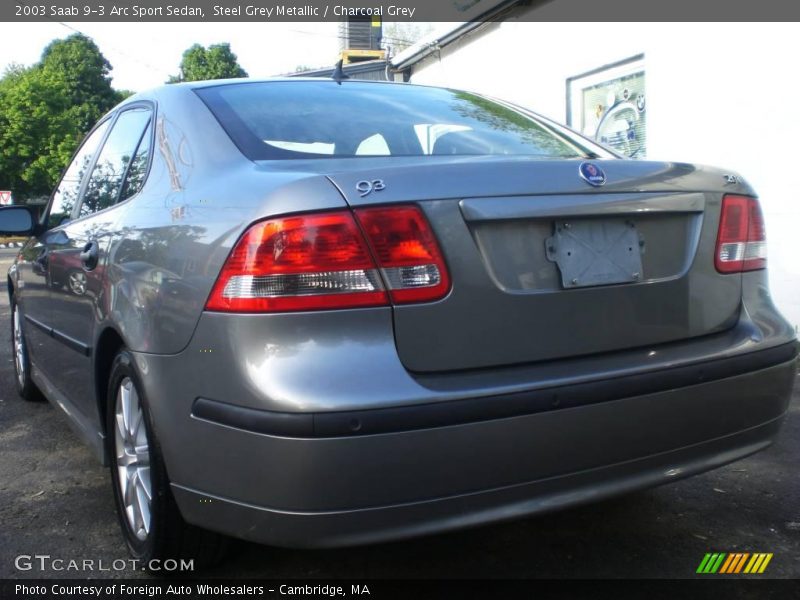 Steel Grey Metallic / Charcoal Grey 2003 Saab 9-3 Arc Sport Sedan