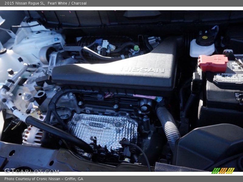 Pearl White / Charcoal 2015 Nissan Rogue SL