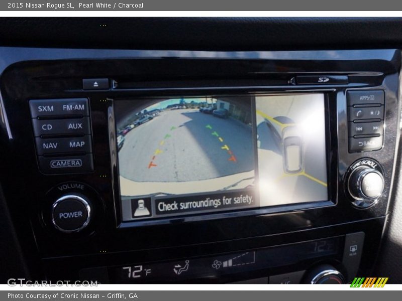 Pearl White / Charcoal 2015 Nissan Rogue SL