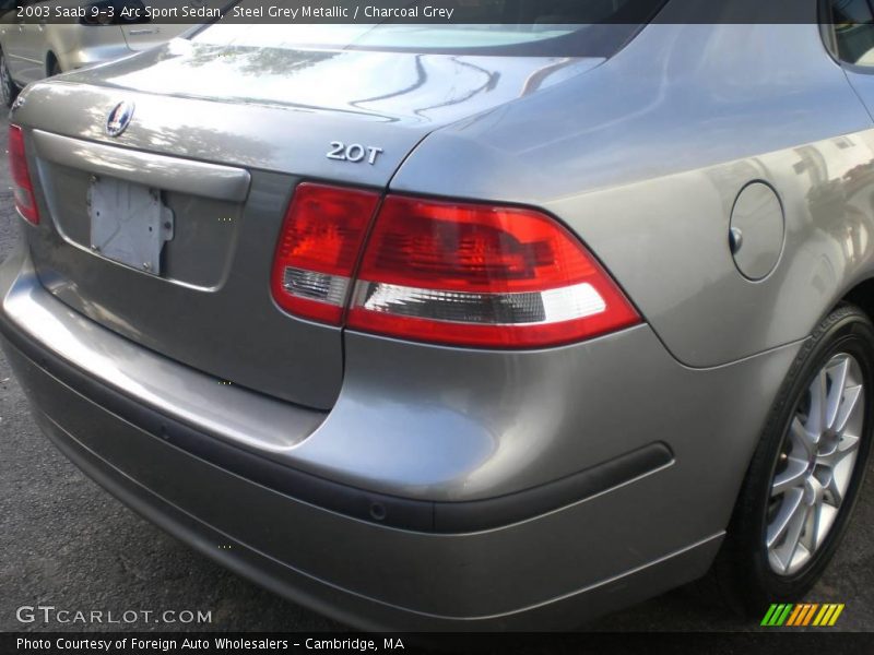 Steel Grey Metallic / Charcoal Grey 2003 Saab 9-3 Arc Sport Sedan