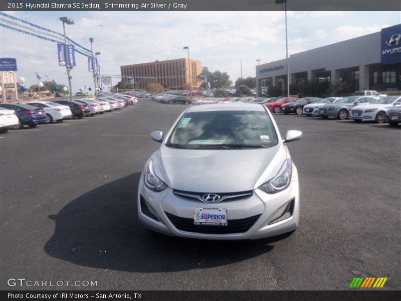 Shimmering Air Silver / Gray 2015 Hyundai Elantra SE Sedan
