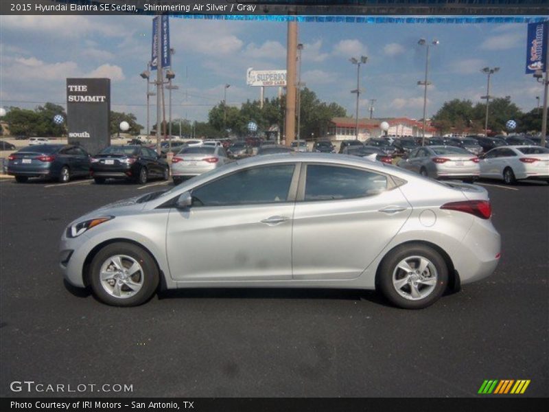 Shimmering Air Silver / Gray 2015 Hyundai Elantra SE Sedan