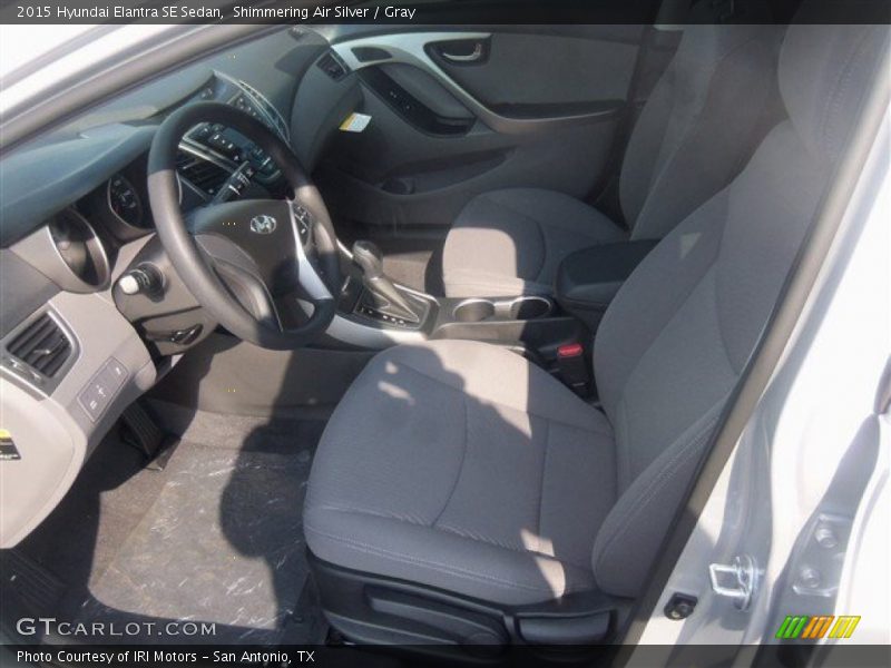 Shimmering Air Silver / Gray 2015 Hyundai Elantra SE Sedan