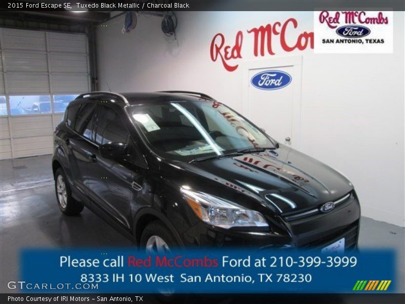 Tuxedo Black Metallic / Charcoal Black 2015 Ford Escape SE