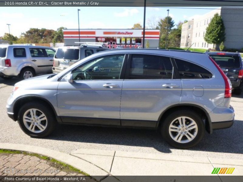 Glacier Blue Metallic / Gray 2010 Honda CR-V EX-L