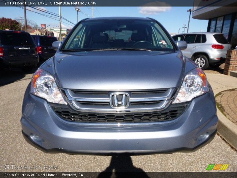 Glacier Blue Metallic / Gray 2010 Honda CR-V EX-L