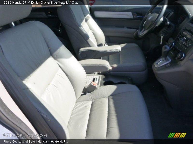 Glacier Blue Metallic / Gray 2010 Honda CR-V EX-L