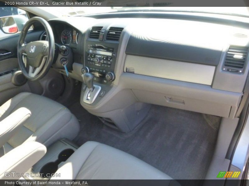 Glacier Blue Metallic / Gray 2010 Honda CR-V EX-L