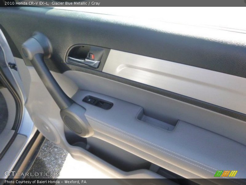 Glacier Blue Metallic / Gray 2010 Honda CR-V EX-L