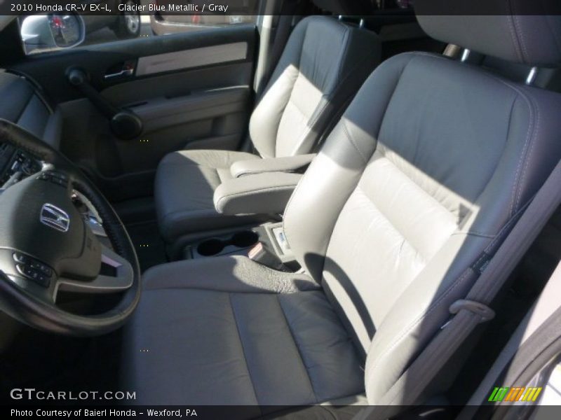 Glacier Blue Metallic / Gray 2010 Honda CR-V EX-L