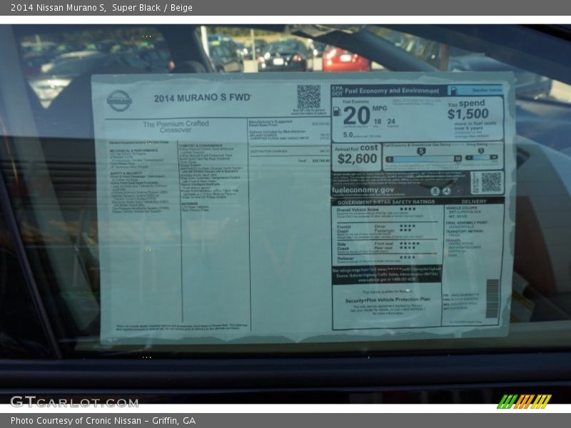 Super Black / Beige 2014 Nissan Murano S