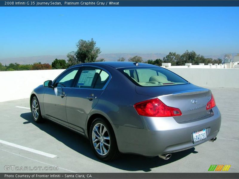 Platinum Graphite Gray / Wheat 2008 Infiniti G 35 Journey Sedan