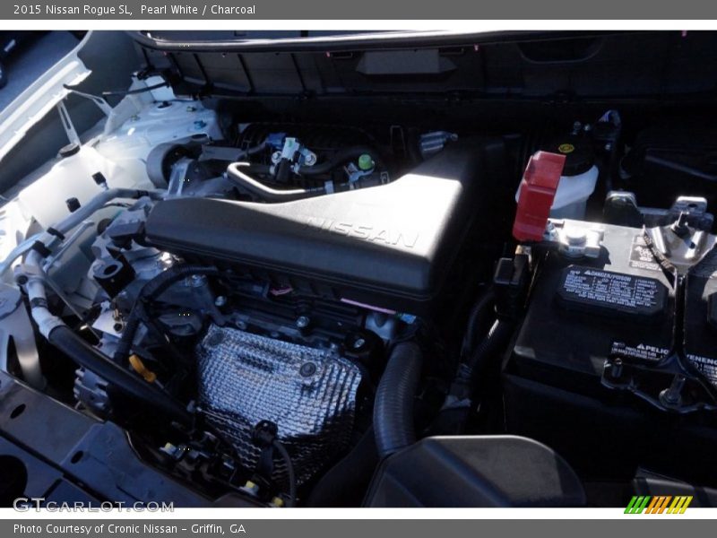 Pearl White / Charcoal 2015 Nissan Rogue SL