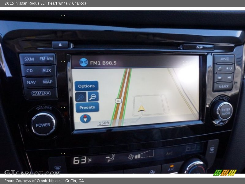 Pearl White / Charcoal 2015 Nissan Rogue SL