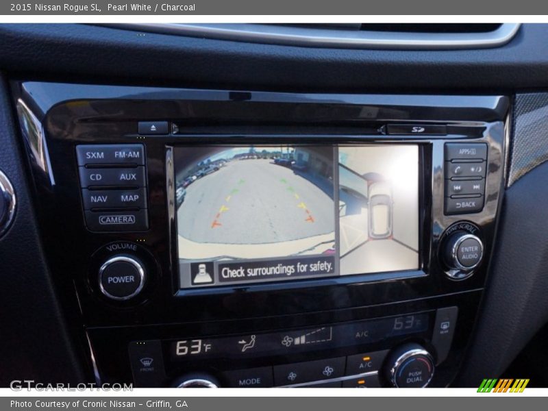 Pearl White / Charcoal 2015 Nissan Rogue SL