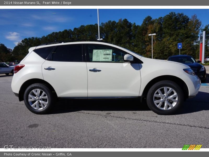 Pearl White / Beige 2014 Nissan Murano SL