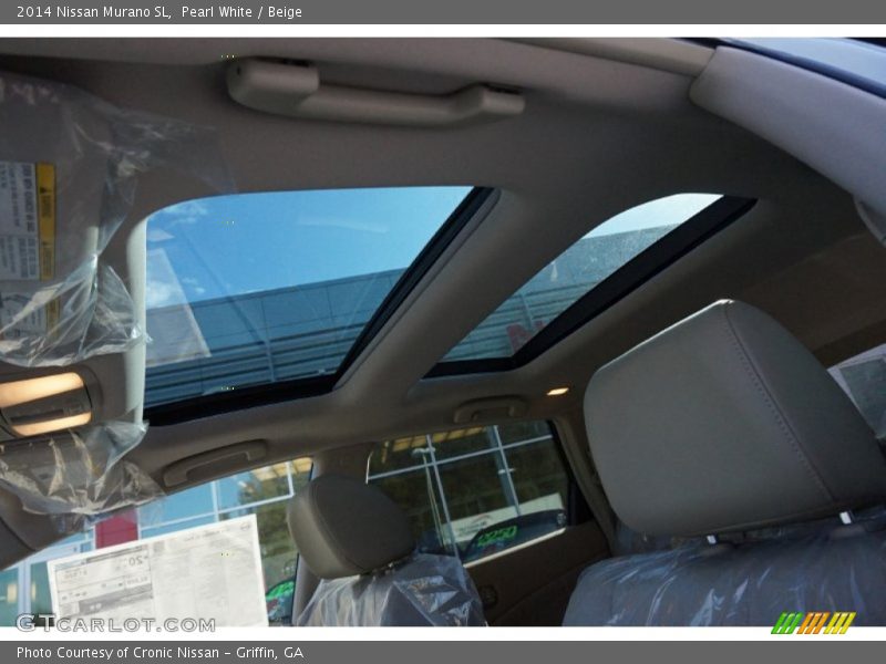 Pearl White / Beige 2014 Nissan Murano SL