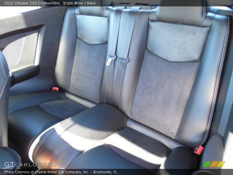 Bright White / Black 2012 Chrysler 200 S Convertible