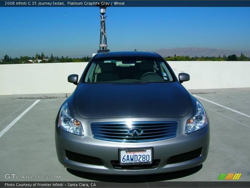 Platinum Graphite Gray / Wheat 2008 Infiniti G 35 Journey Sedan