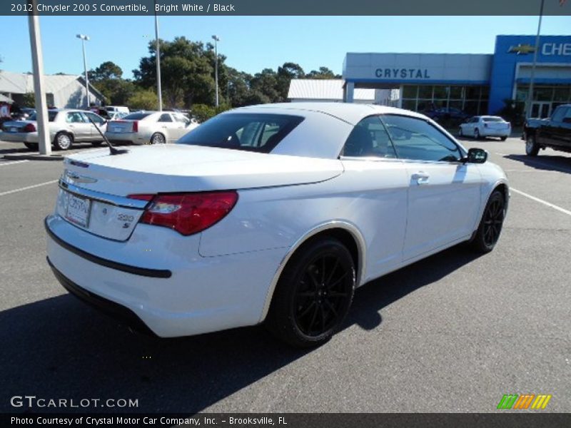 Bright White / Black 2012 Chrysler 200 S Convertible