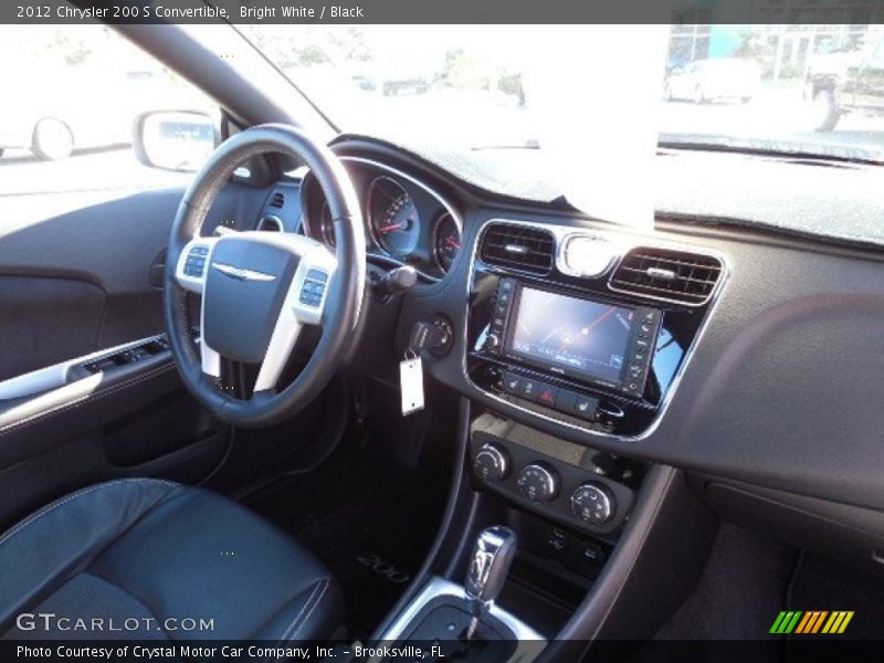 Bright White / Black 2012 Chrysler 200 S Convertible