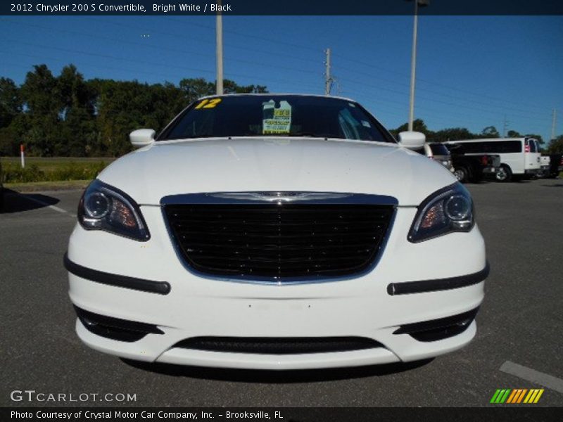 Bright White / Black 2012 Chrysler 200 S Convertible