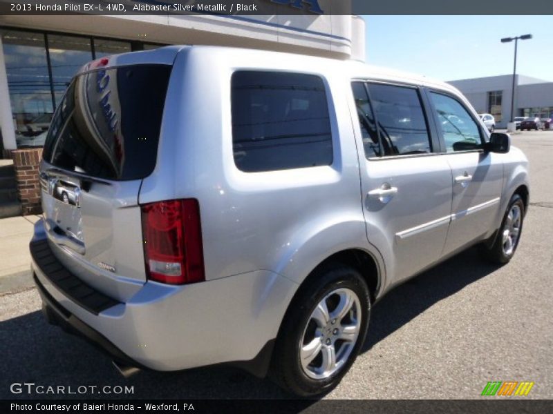 Alabaster Silver Metallic / Black 2013 Honda Pilot EX-L 4WD